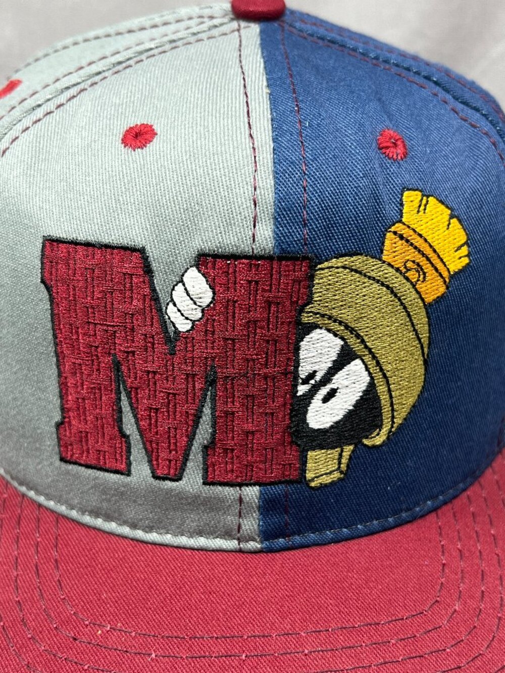 Vtg 90s Marvin the Martian Acme Clothing Co. Hat Looney Tunes USA Snapback Cap - Picture 7 of 16